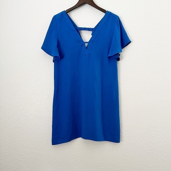 JACK BY BB DAKOTA Bright Blue Shift Slip Dress - Picture 1 of 6